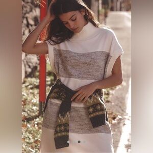 •ANTHROPOLOGIE Poncho Midi Dress •nwot
